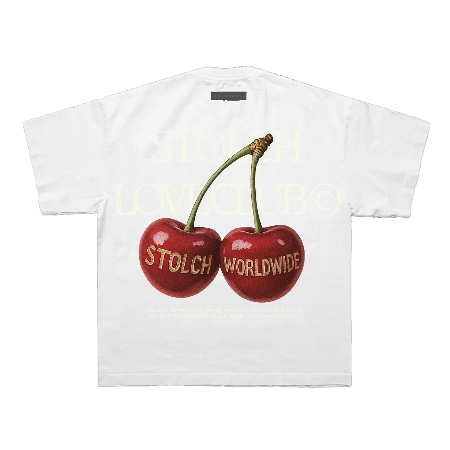 Cherry white tee