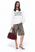 STOLCH 1967 Cairo Long Sleeve — White with black collar, front