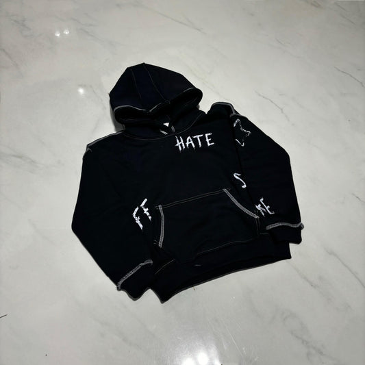 Black hate hoodie Kids