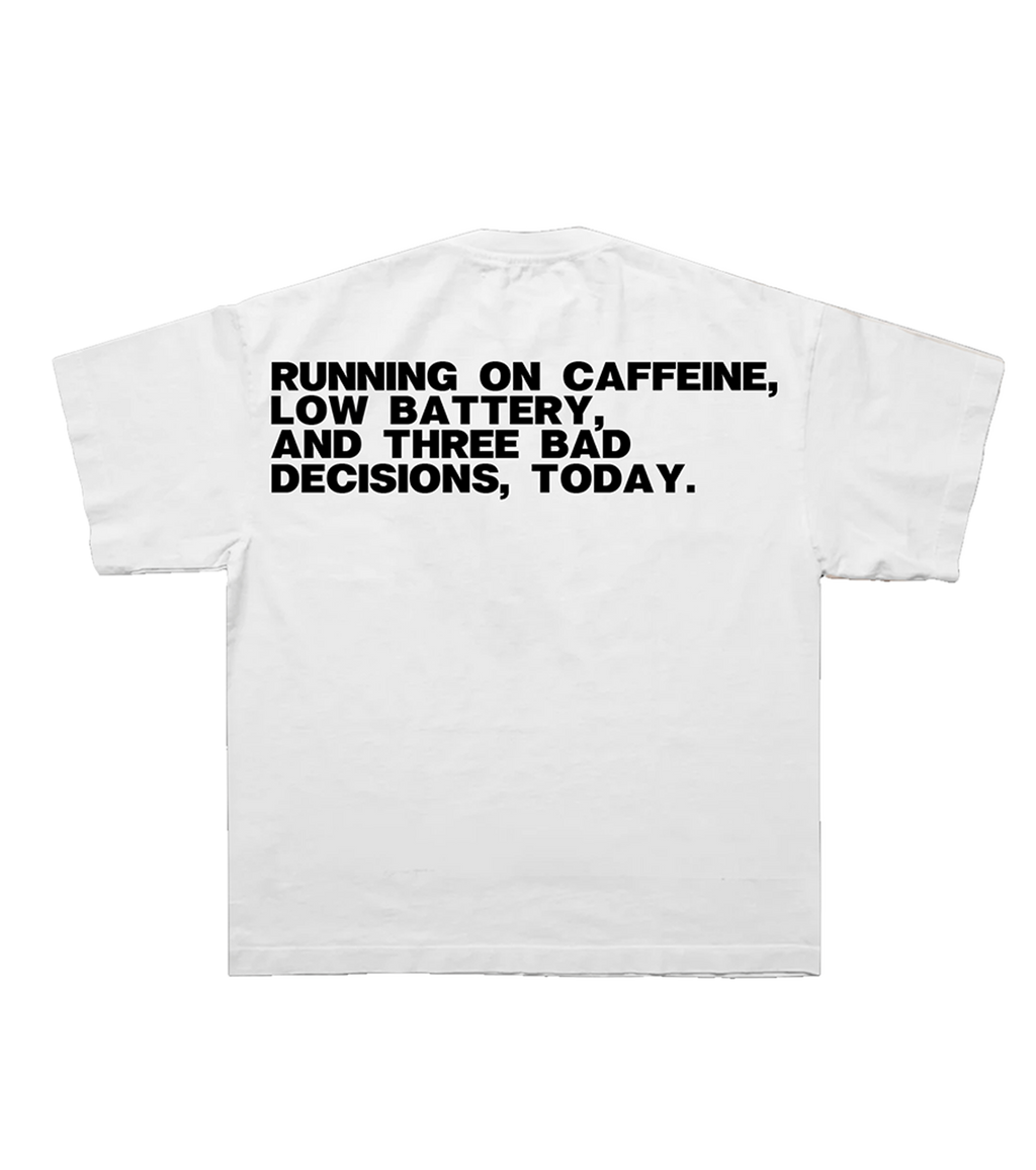 Caffeine Tee in White