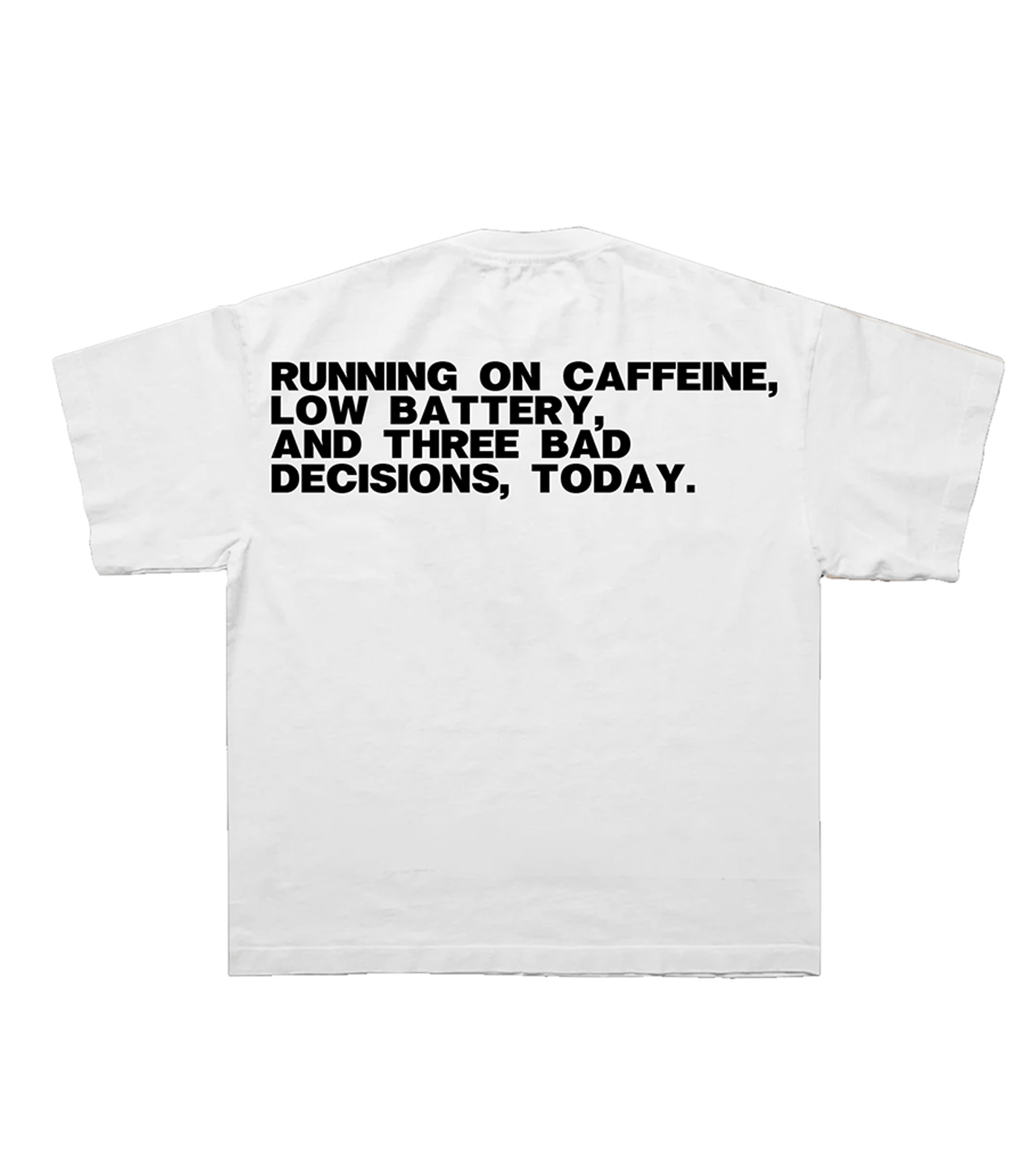 Caffeine Tee in White