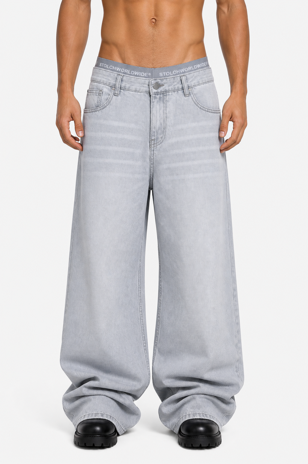 Silver Boxer Jeans | Unisex