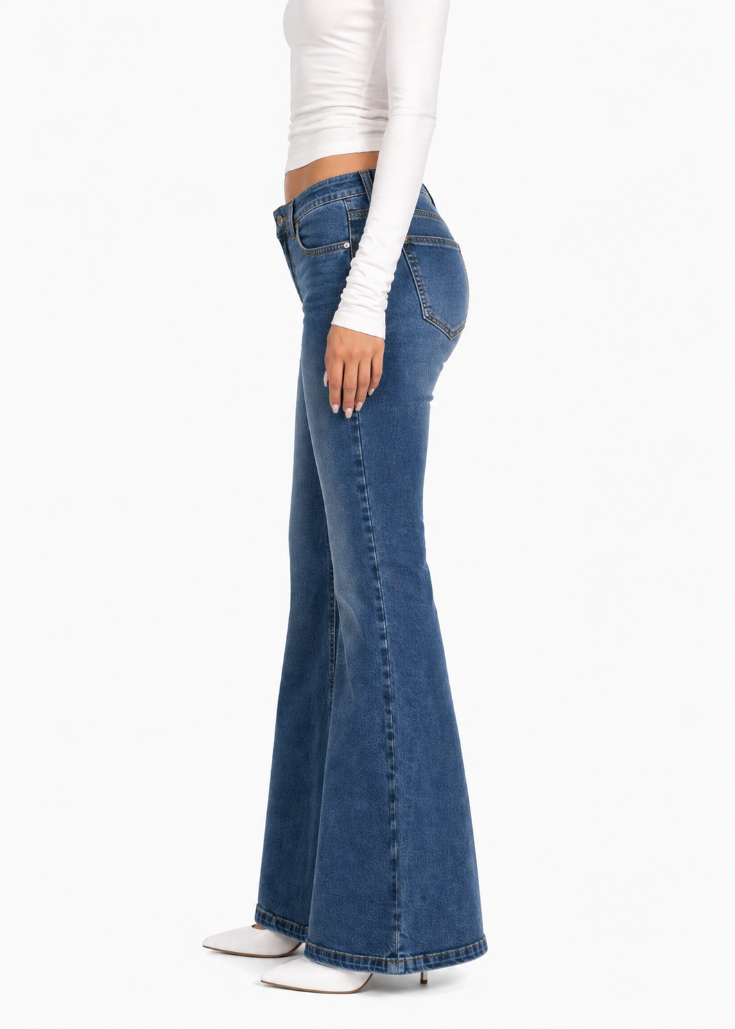 Flared Blue Jeans