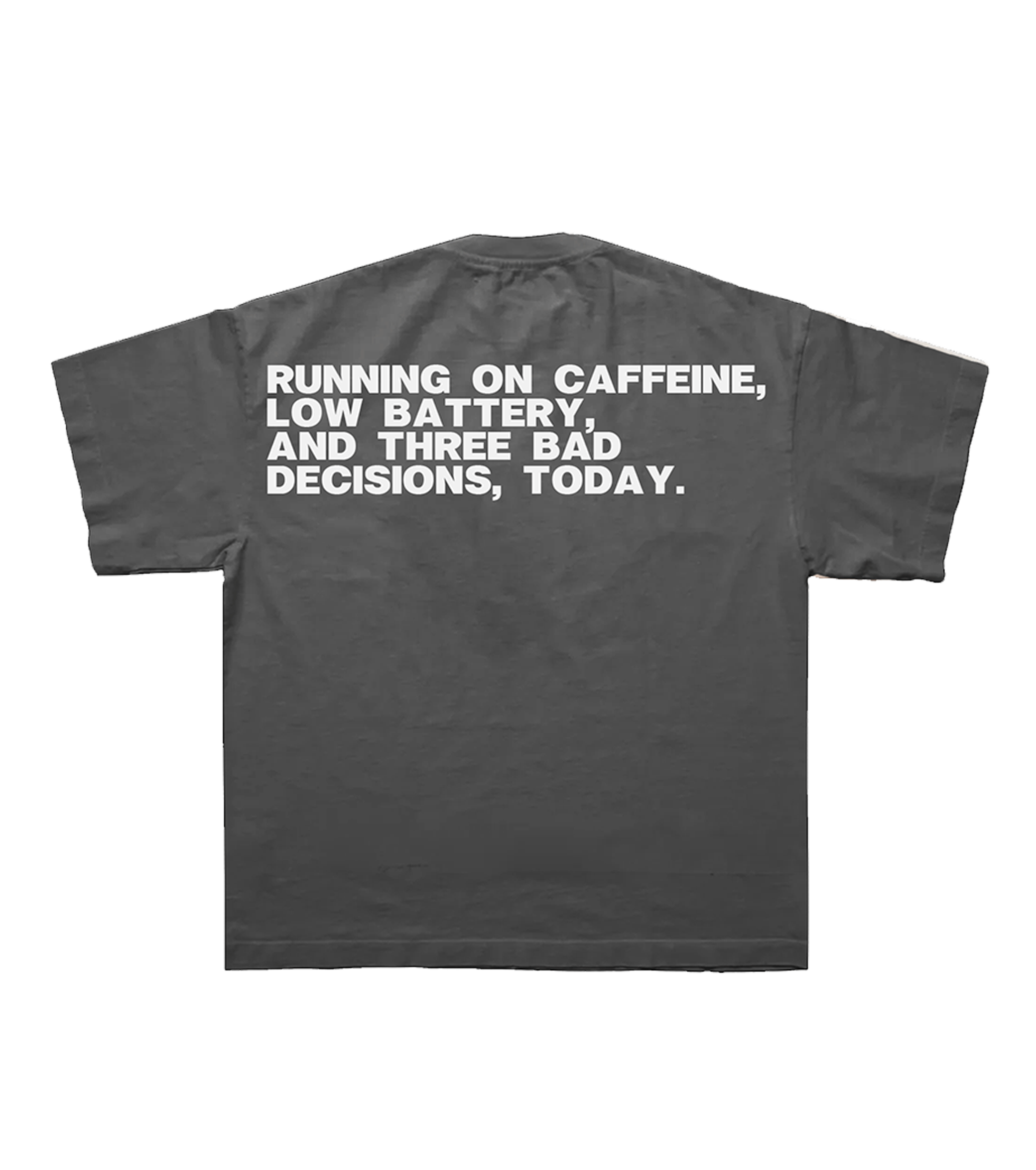 Caffeine Tee in Grey