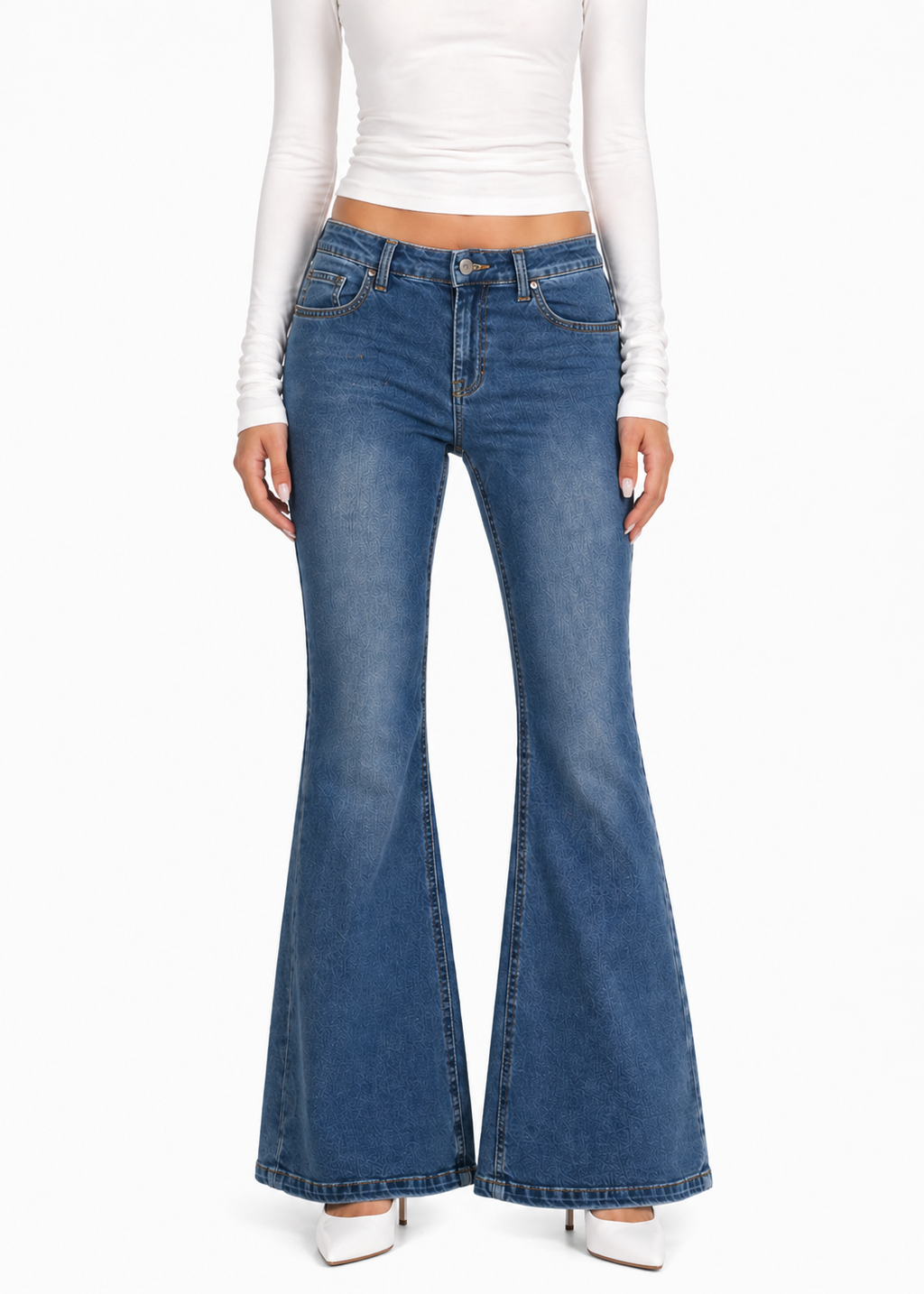 Flared Blue Jeans