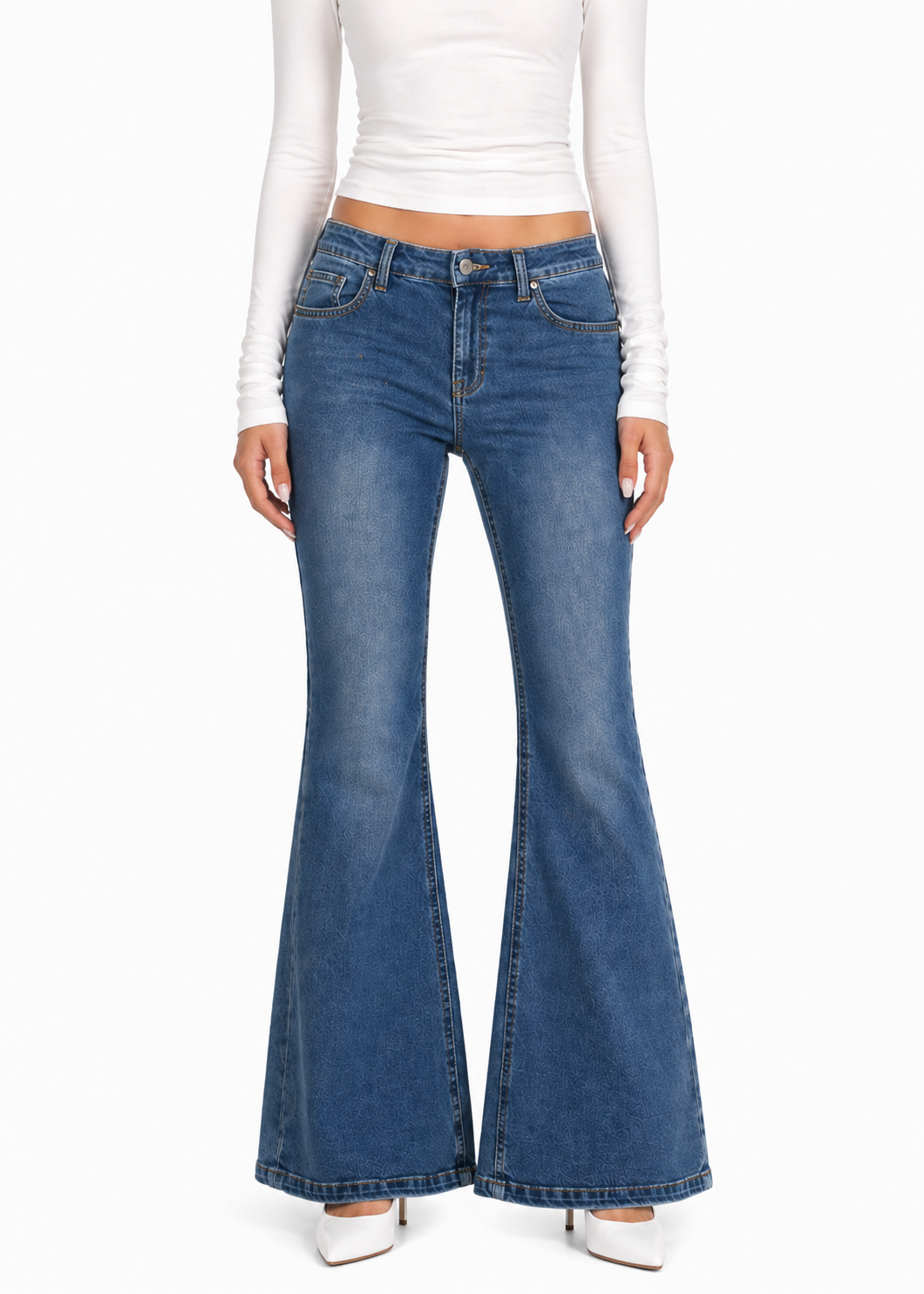 Flared Blue Jeans