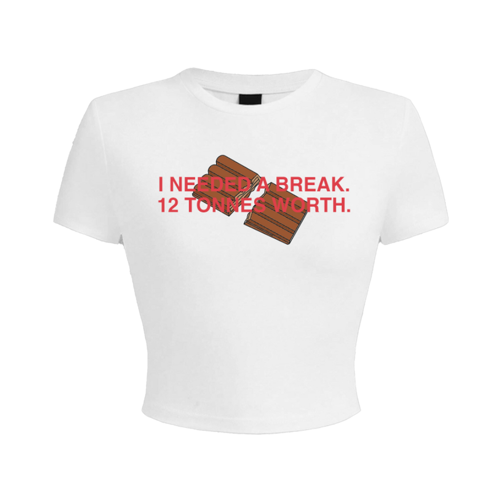 KitKat White Baby Tee