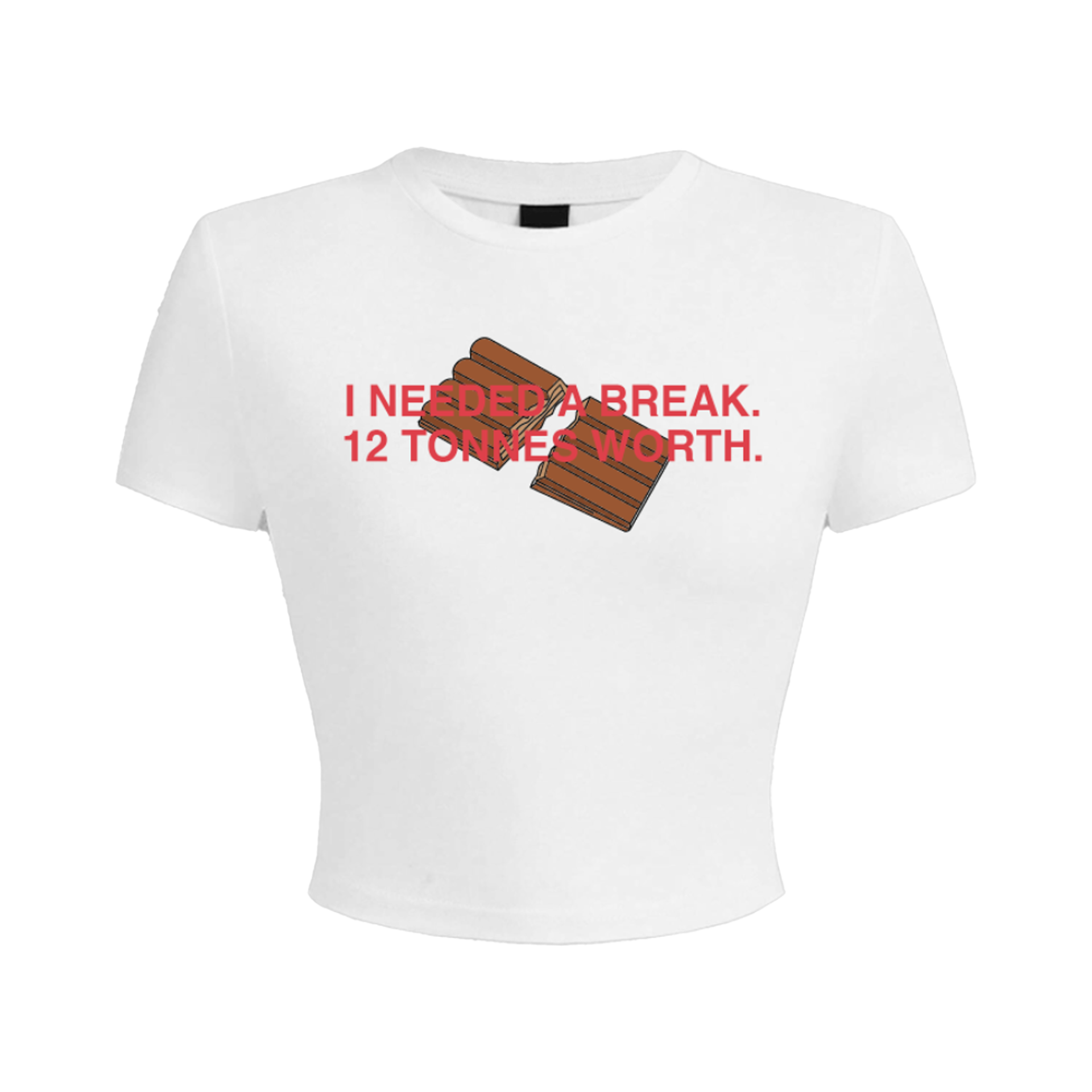 KitKat White Baby Tee