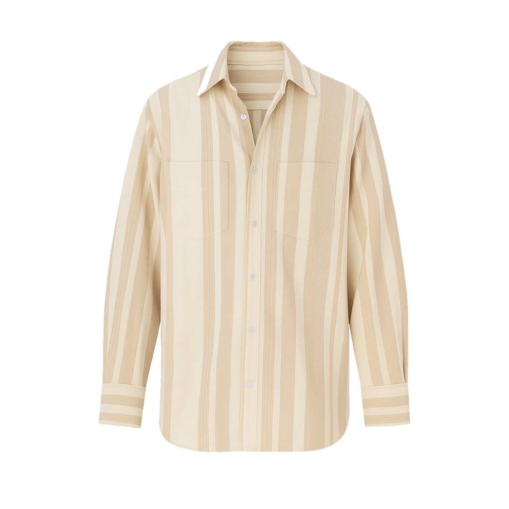 LINES CHEMISE IN BEIGE