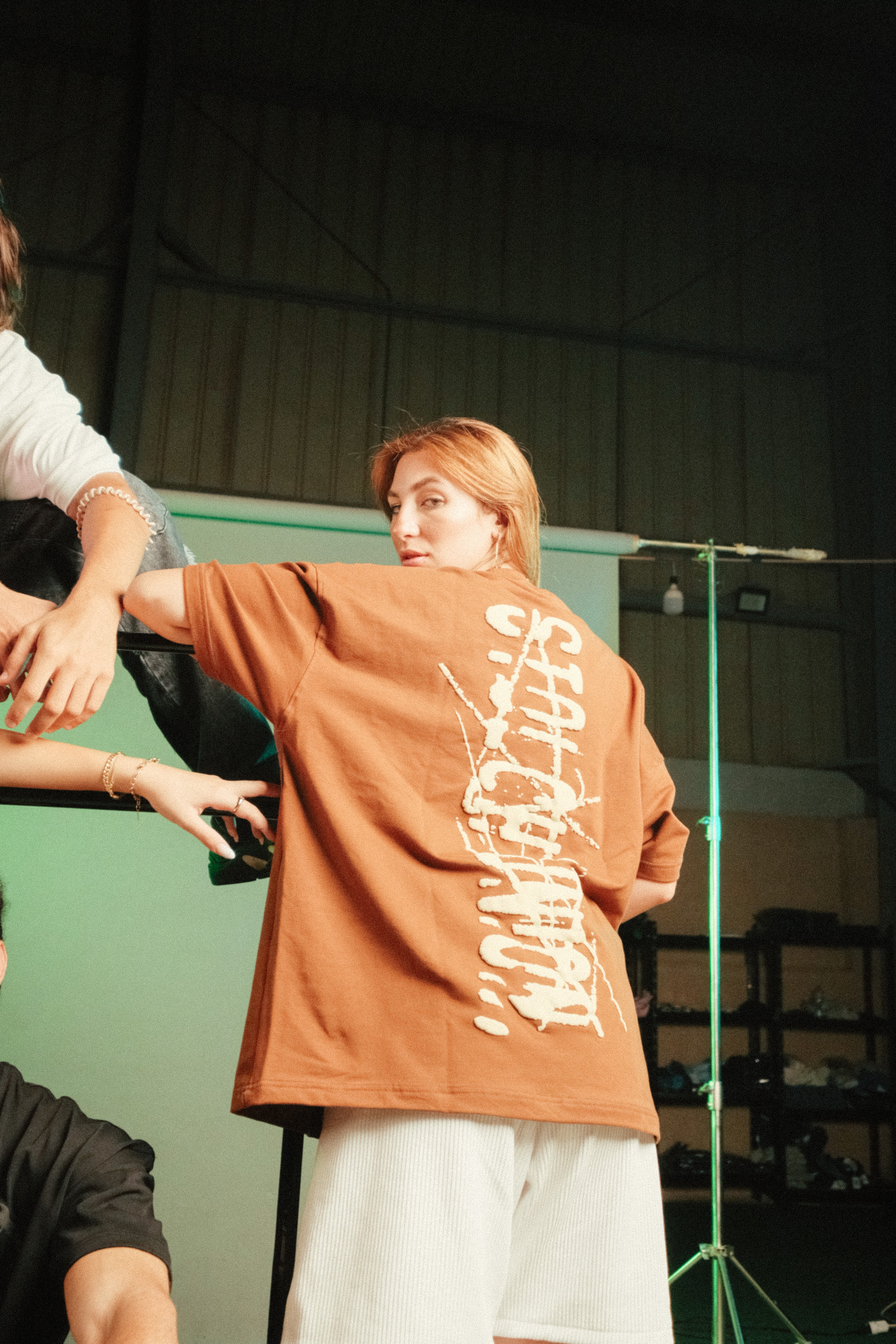 Brown union tee