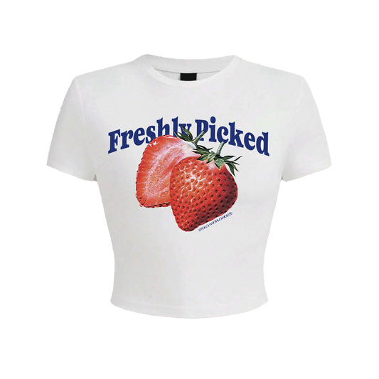 Freshly Picked White Baby Tee