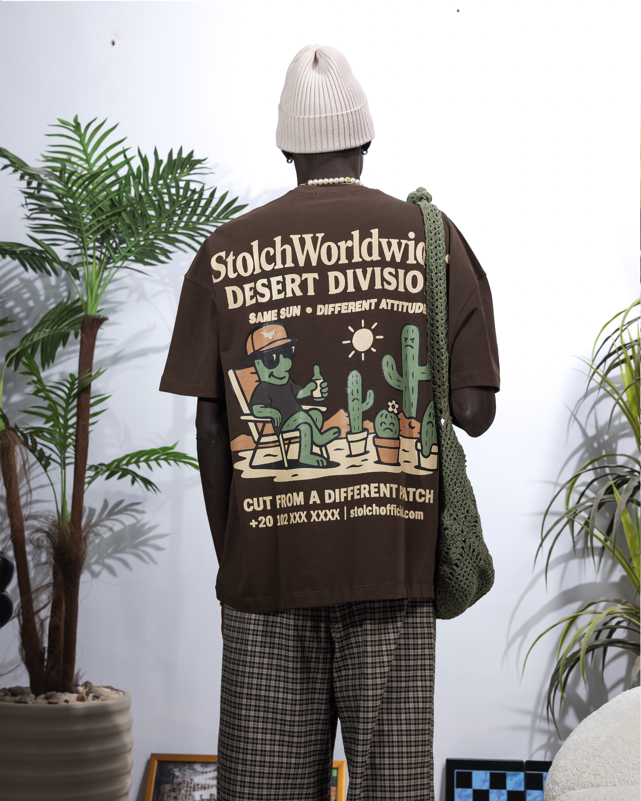 Cactus Brown Tee