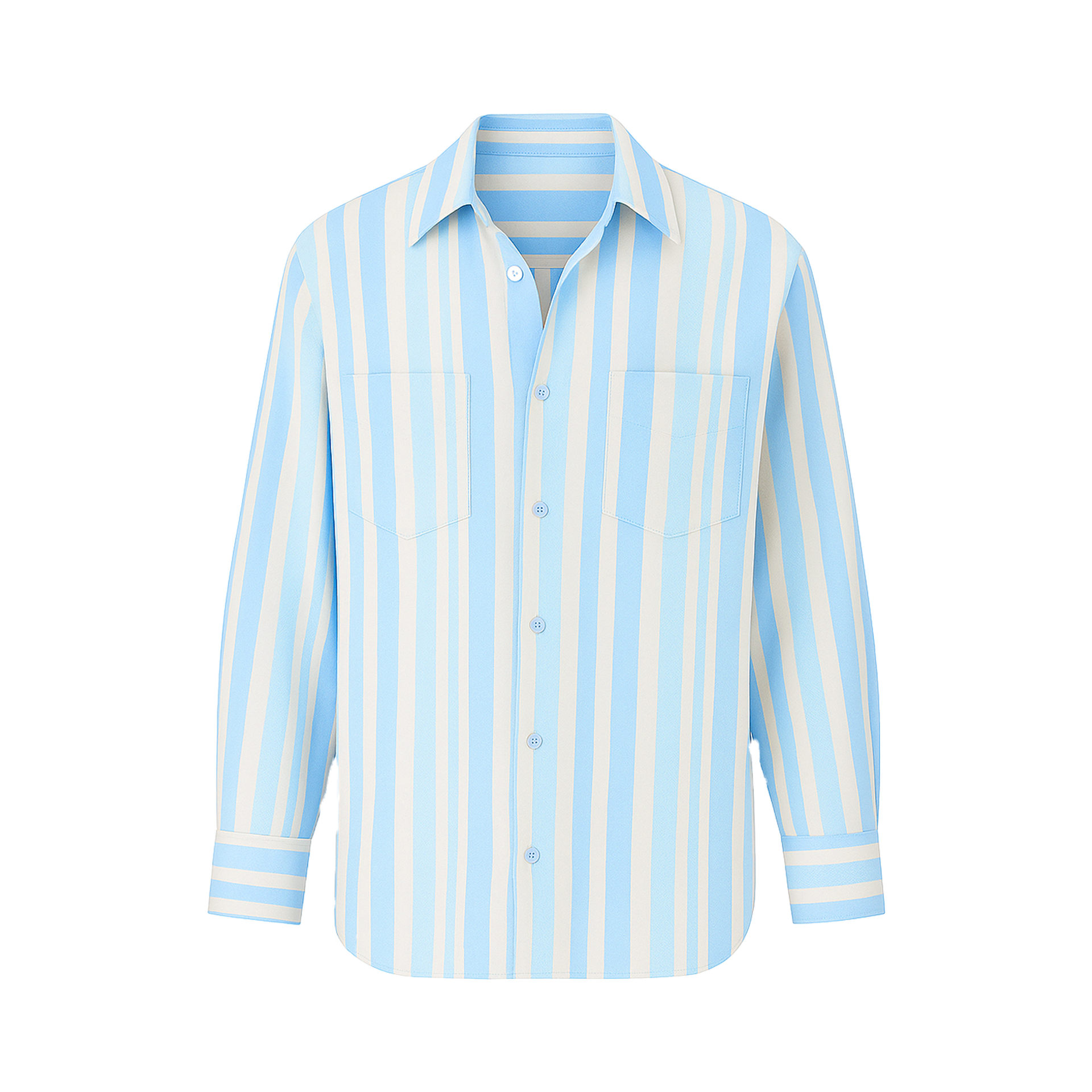LINES CHEMISE IN BABY BLUE