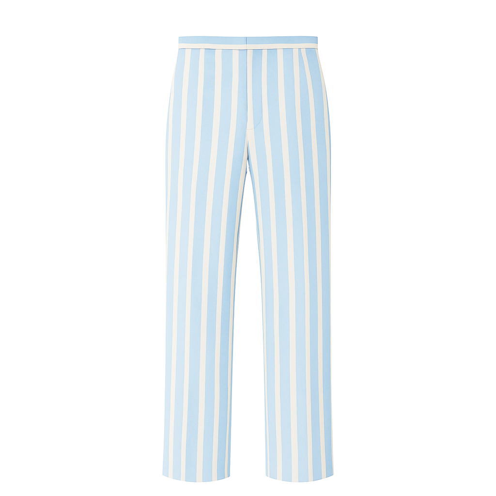 LINES PANTS IN BABY BLUE
