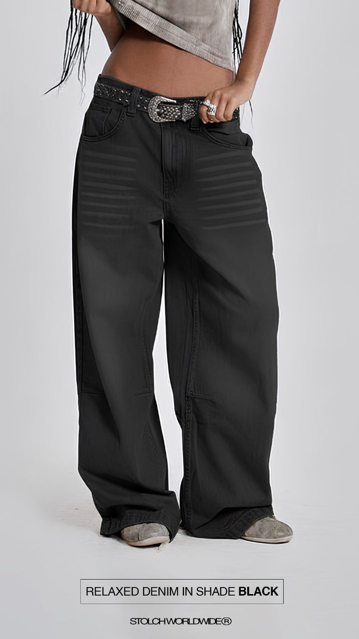 CHALK DENIM IN BLACK