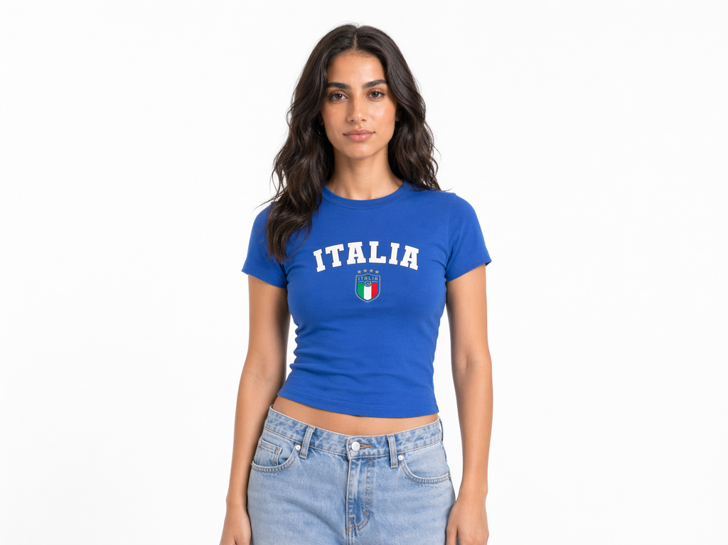 Italia Blue Baby Tee