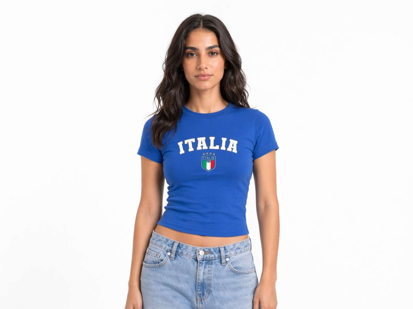Italia Blue Baby Tee