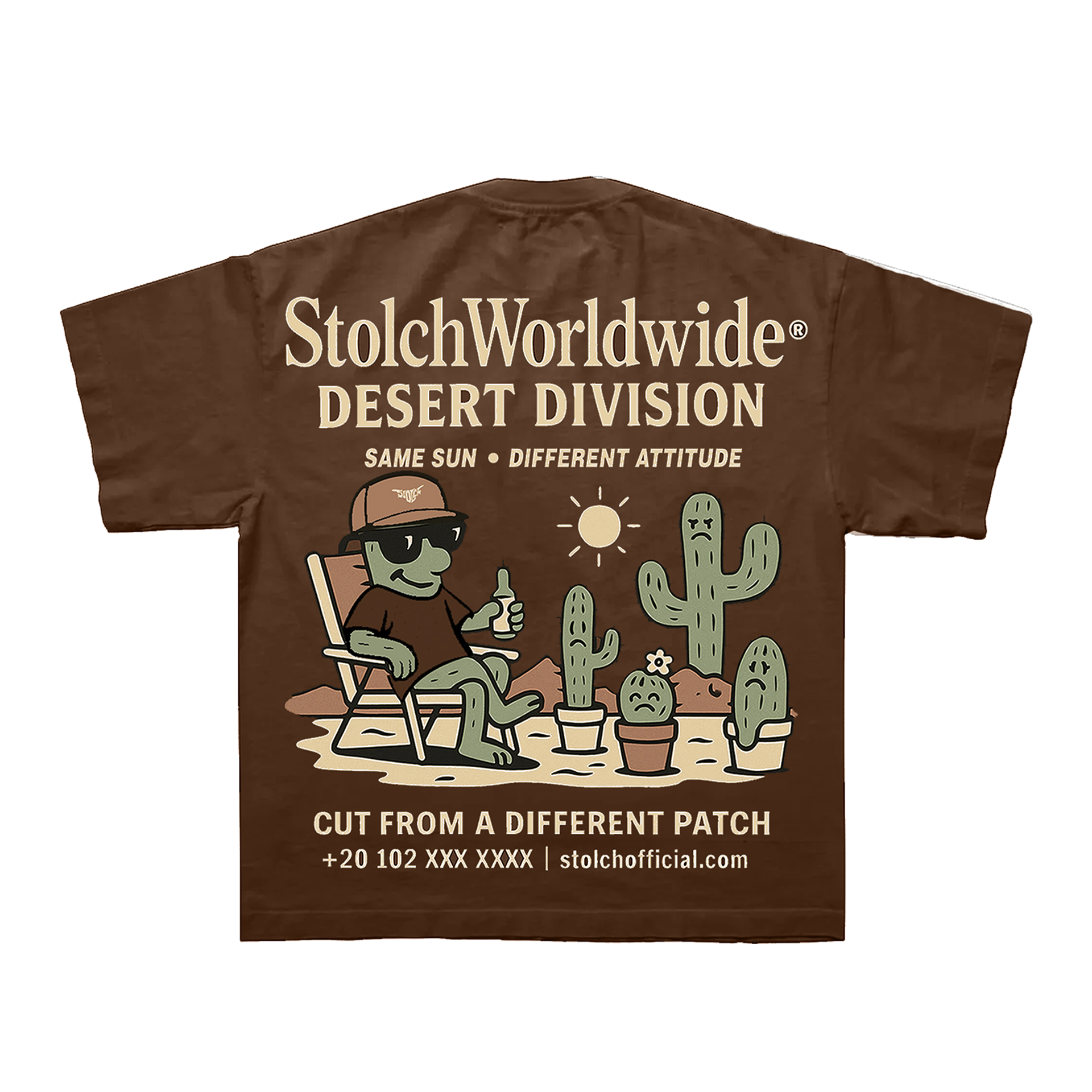 Cactus Brown Tee