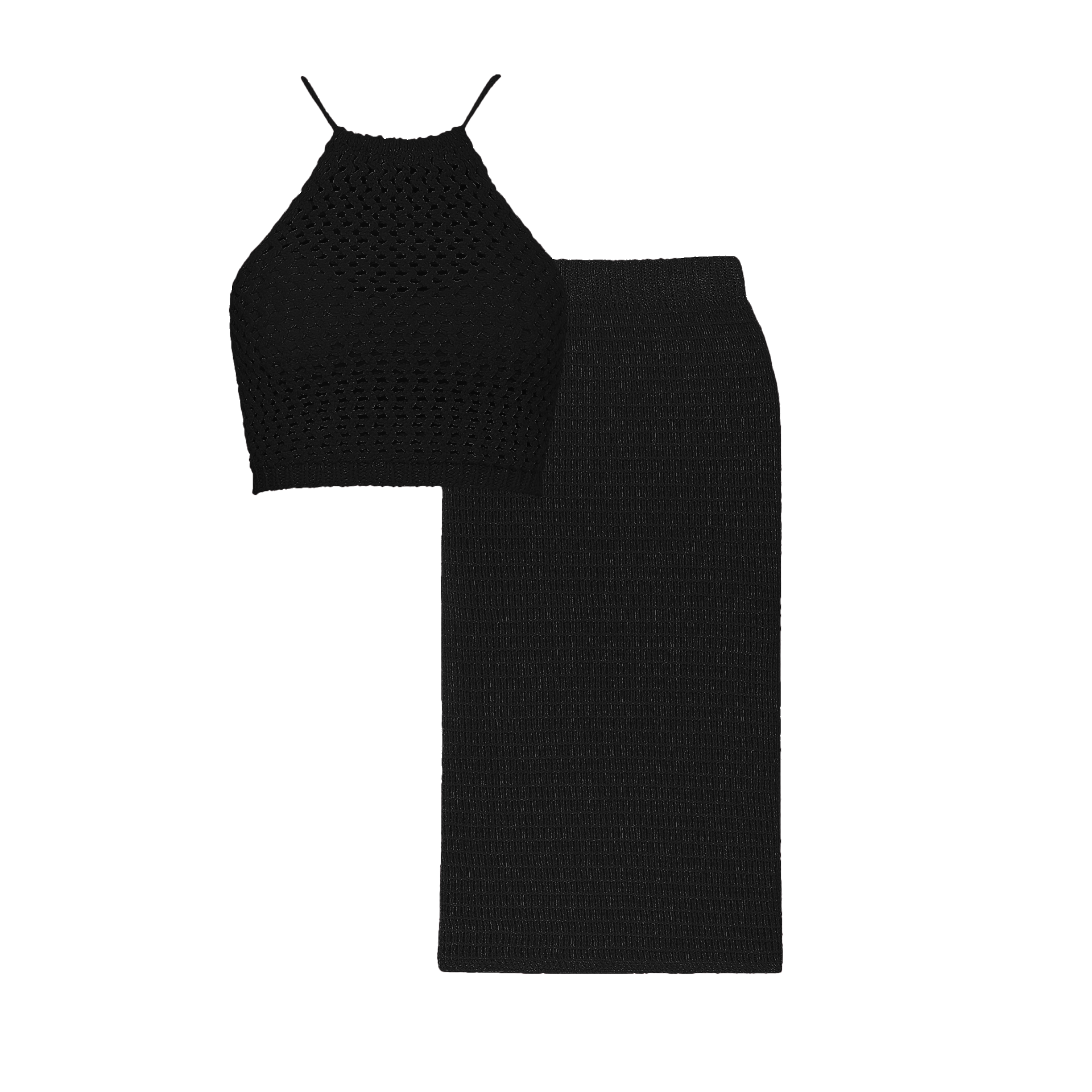 BLACK BEACH SKIRT