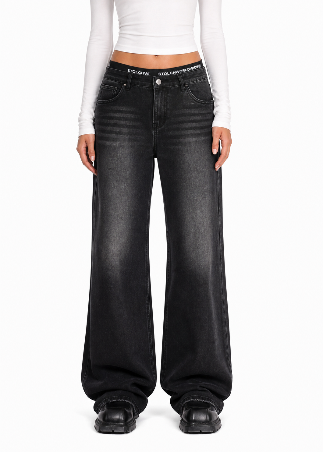 Black Boxer Jeans | Unisex