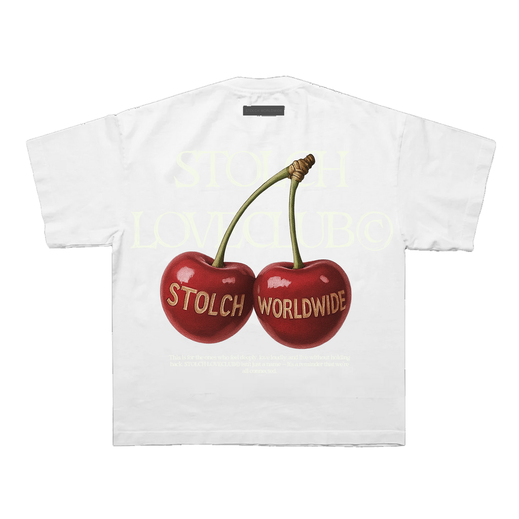 Cherry white tee