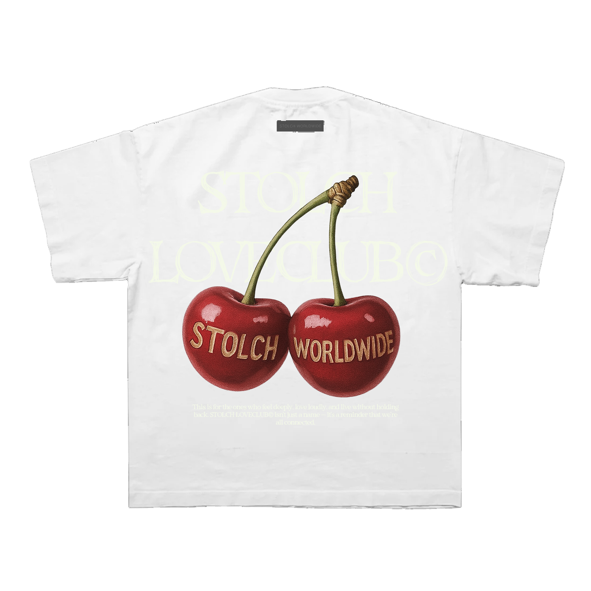 Cherry white tee