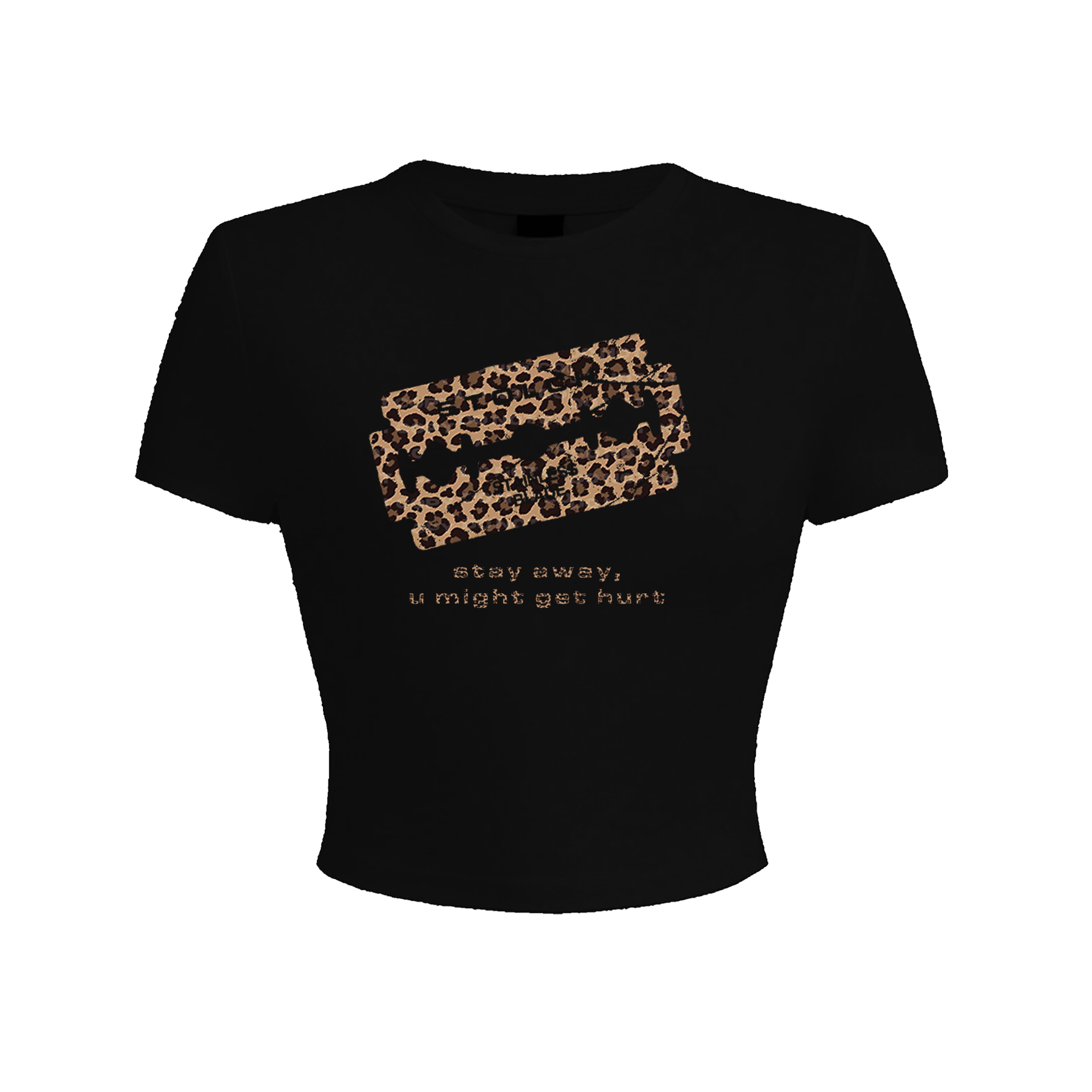 Black Stay Away baby tee