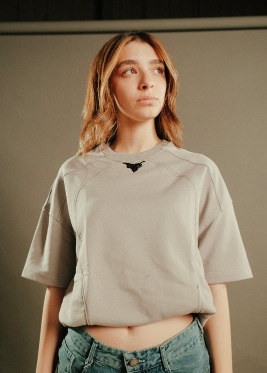 Grey bat tee