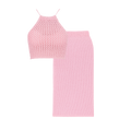 PINK BACKLESS TOP
