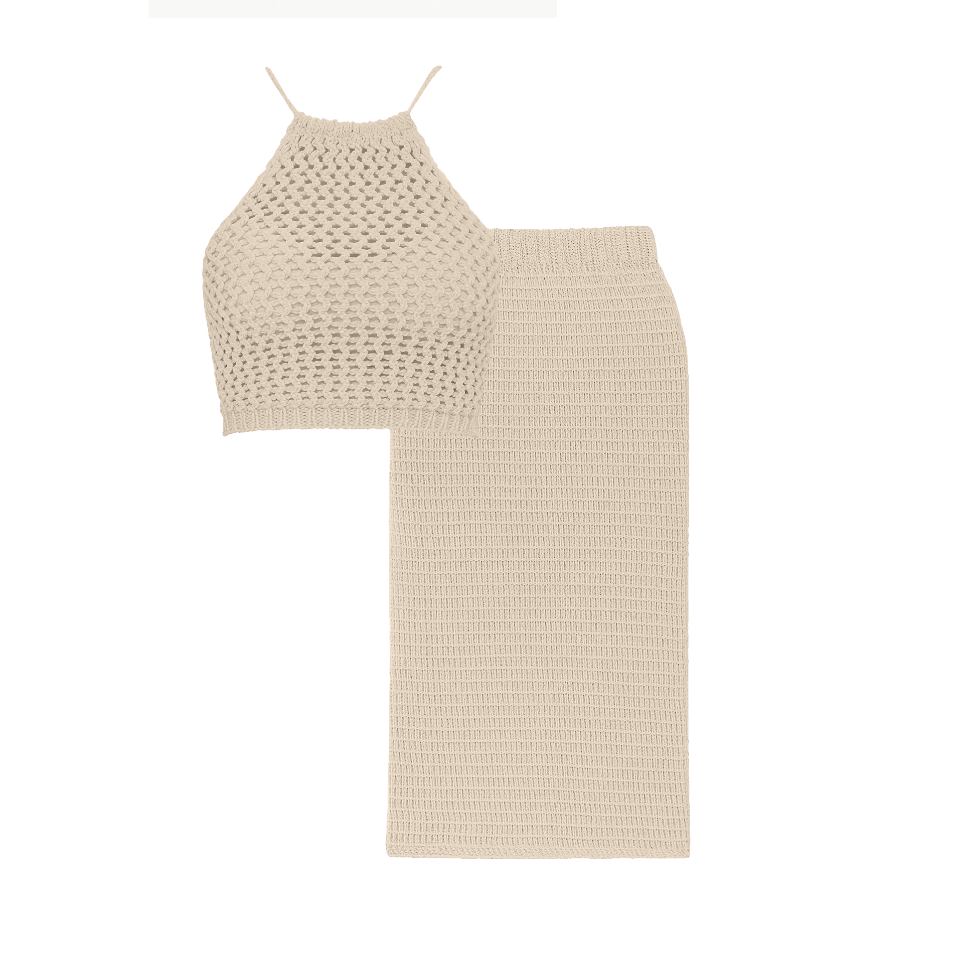 BEIGE BEACH SKIRT