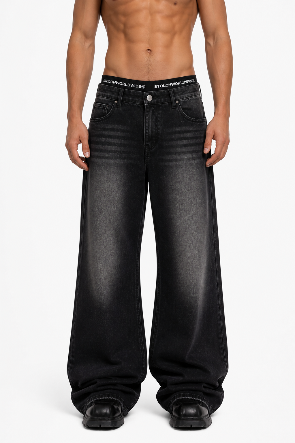 Black Boxer Jeans | Unisex