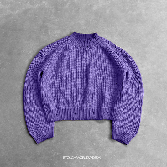 Purple knit sweater