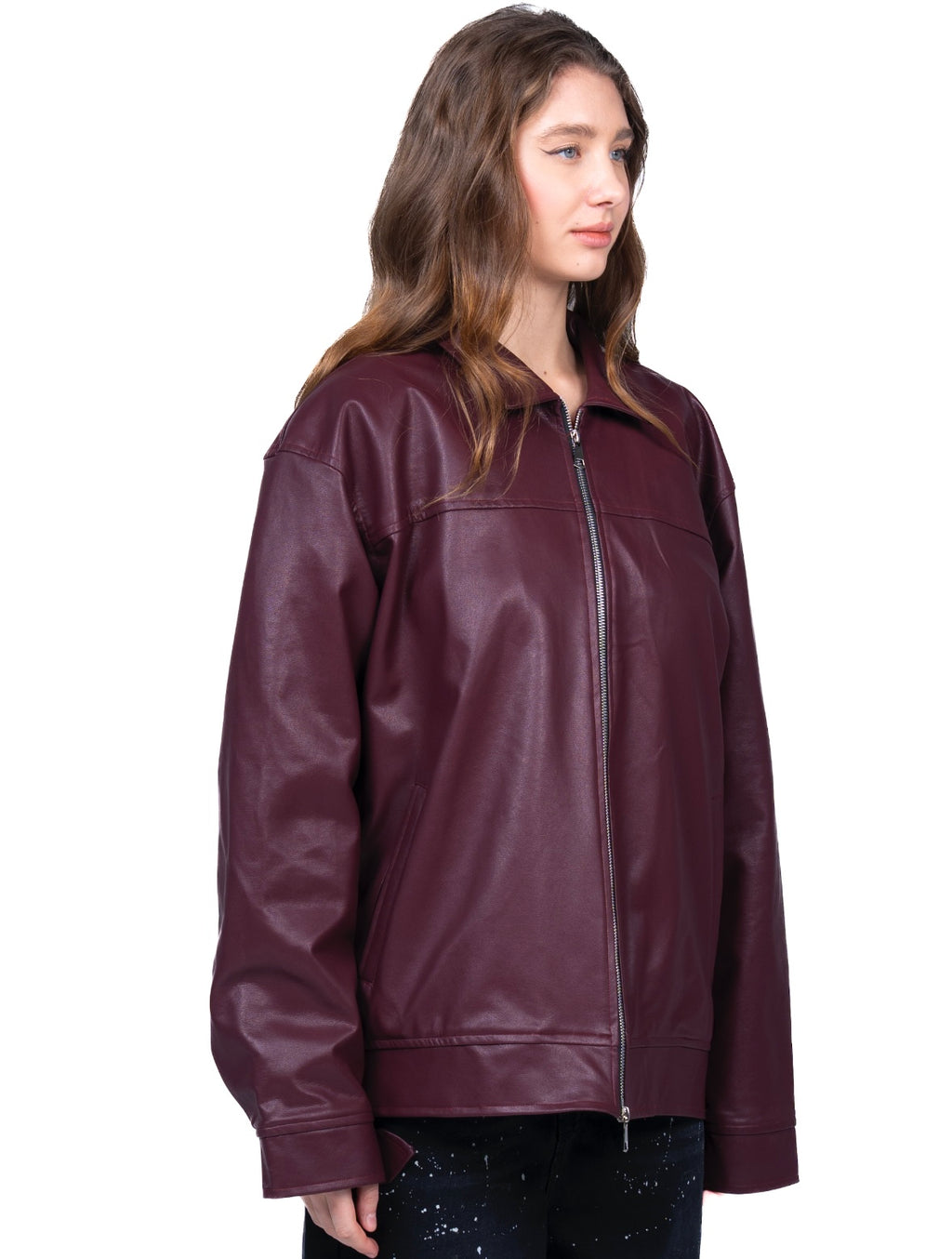 Burgundy Leather Jacket