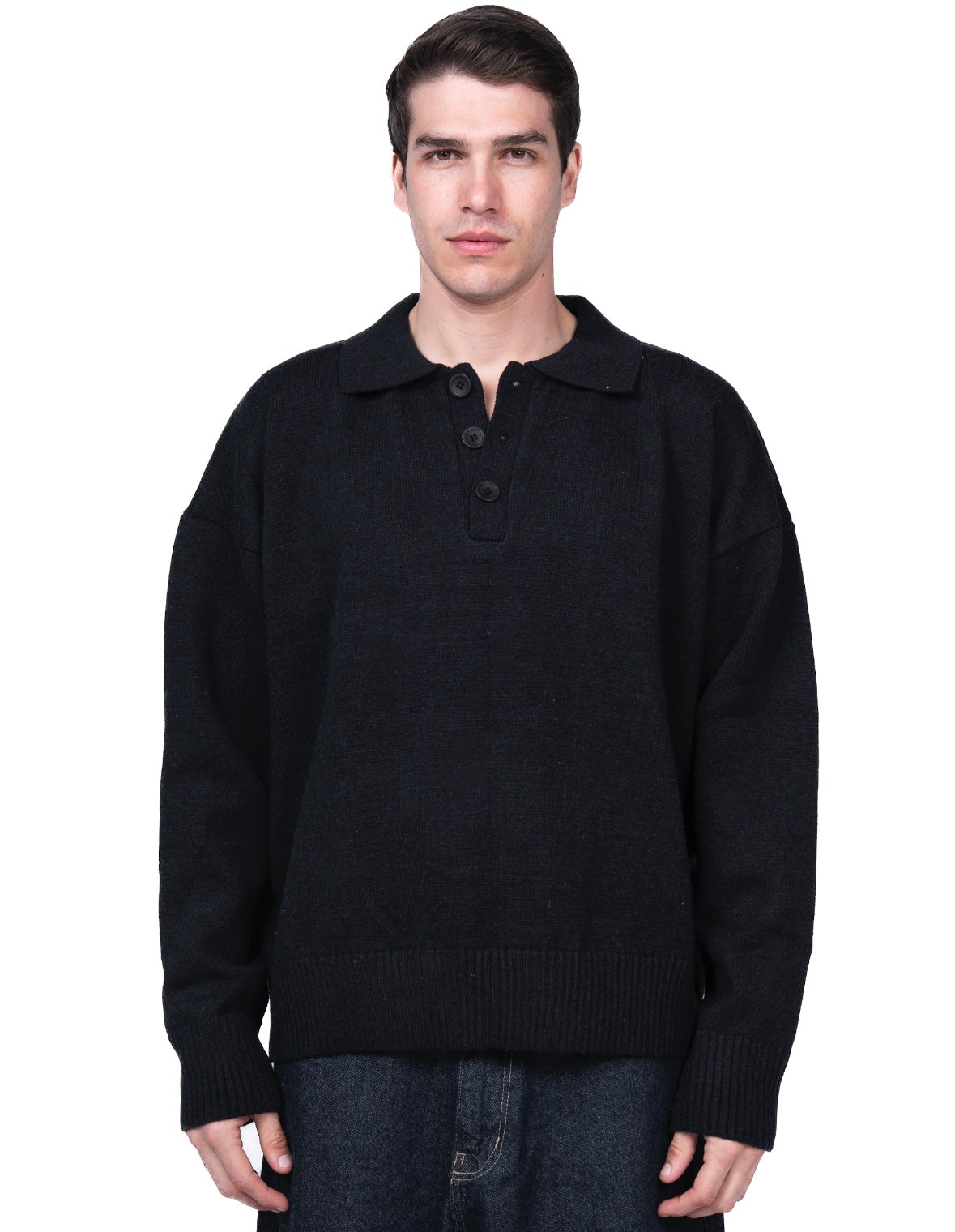 Black Polo Sweater