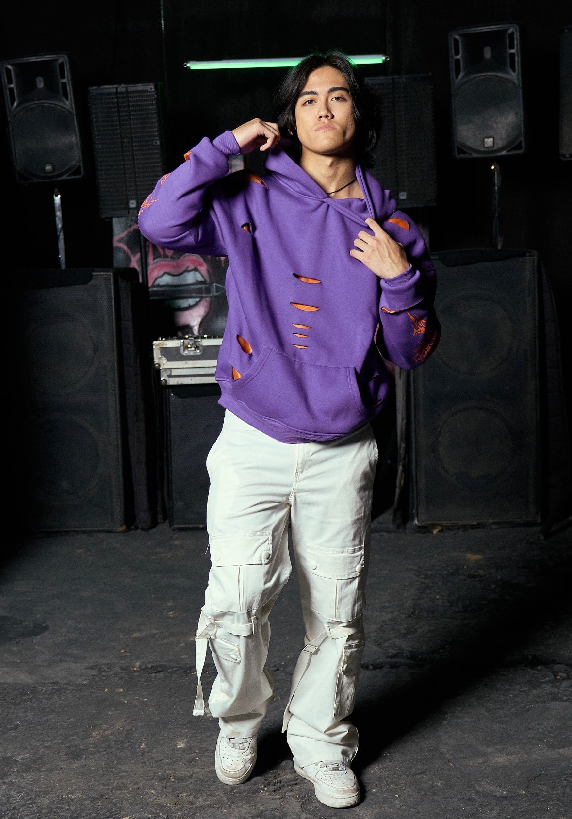 PURPLE CHROME HOODIE