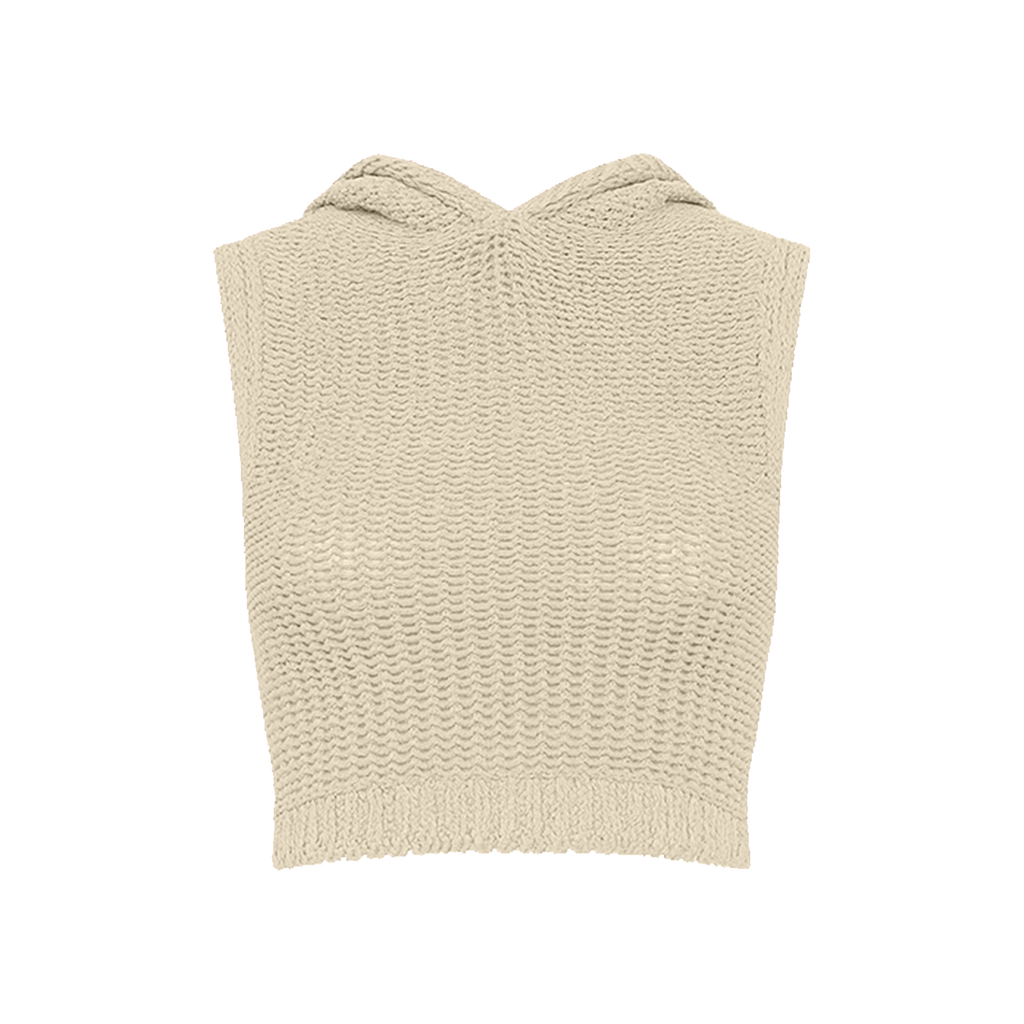 HOOD BEIGE TOP