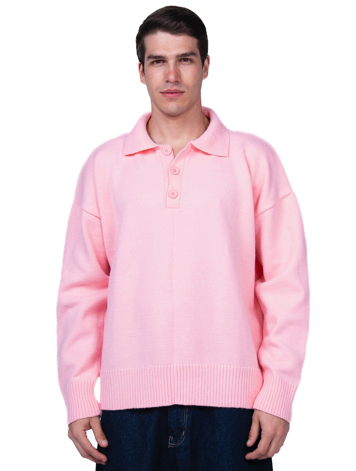 Pink Polo Sweater