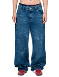 Washed Blue Spots Jeans