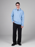 Baby Blue Polo Sweater