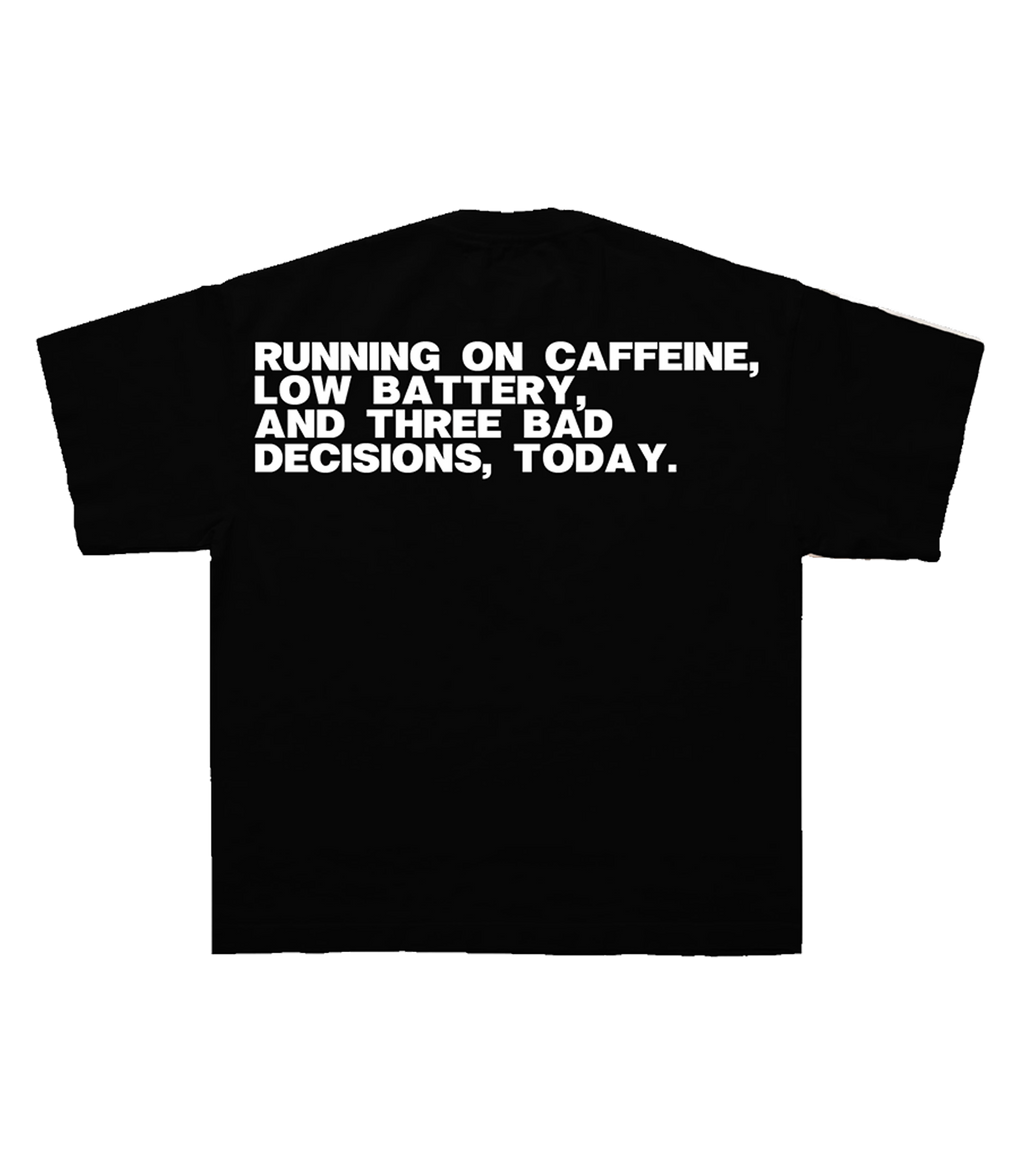 Caffeine Tee in Black