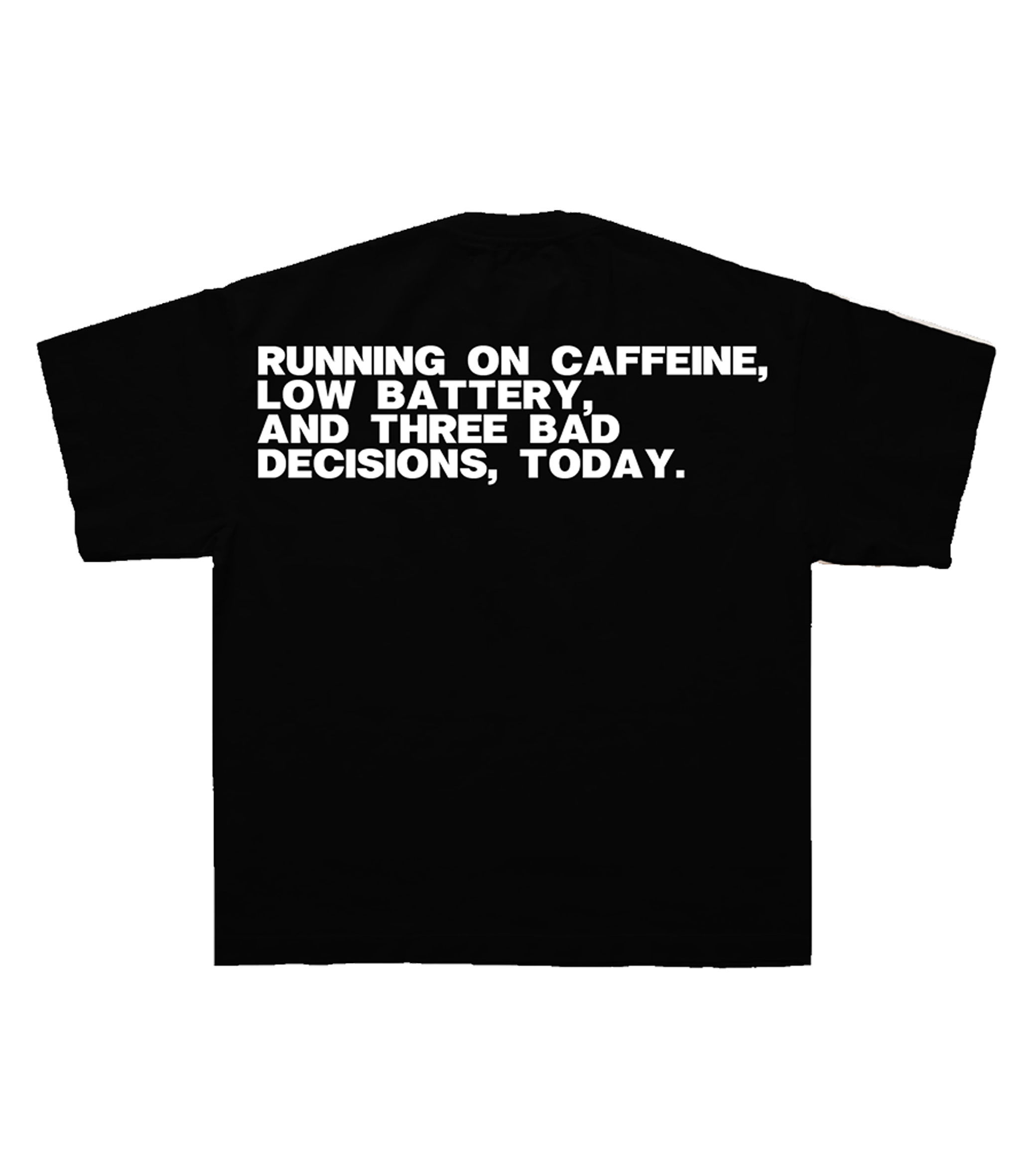Caffeine Tee in Black