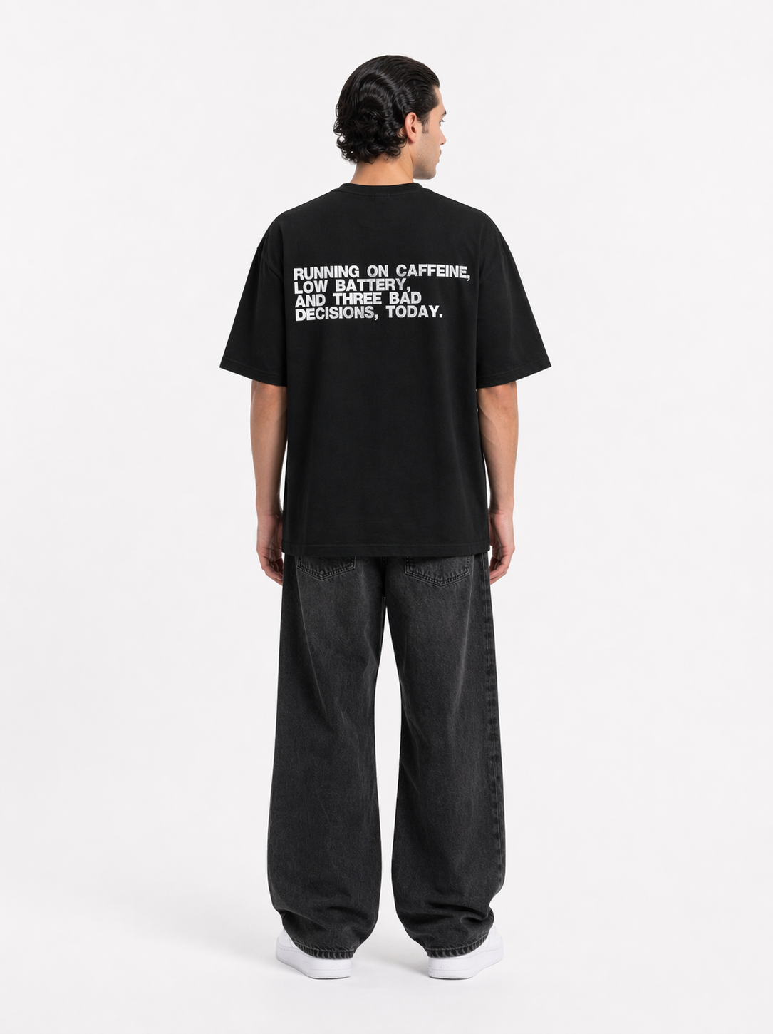 Caffeine Tee in Black