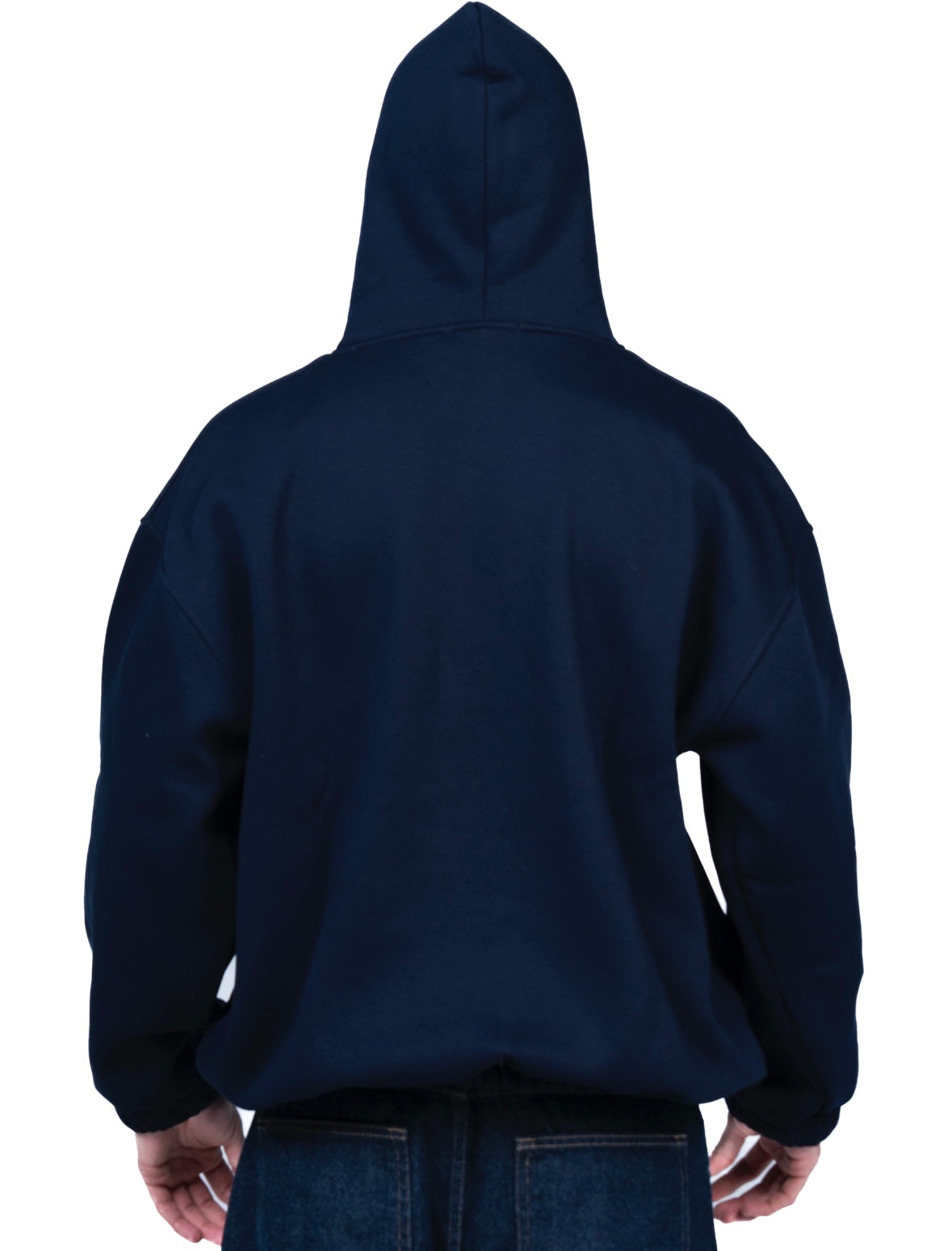 Navy blue Cropped Hoodie