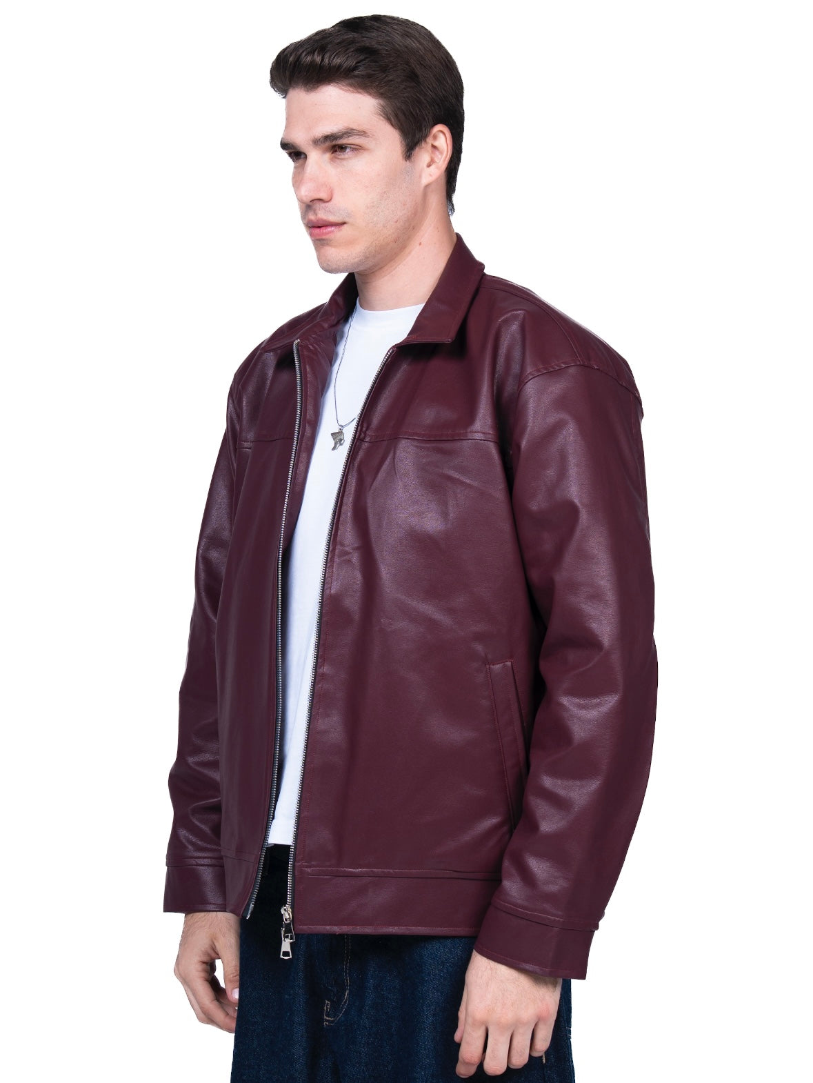 Burgundy Leather Jacket