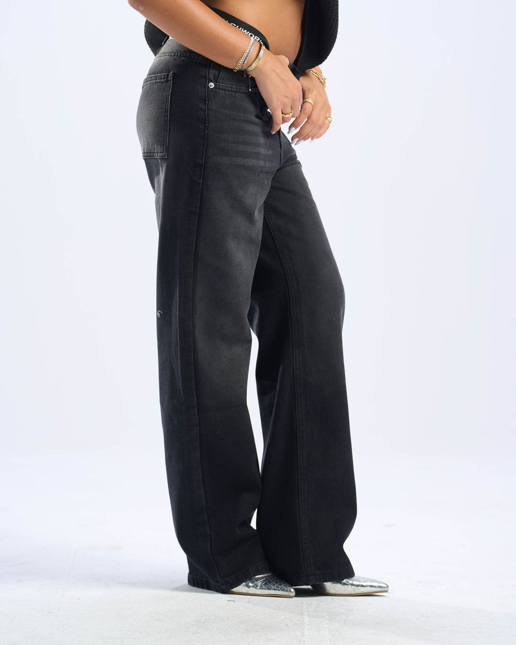 Black Boxer Jeans | Unisex