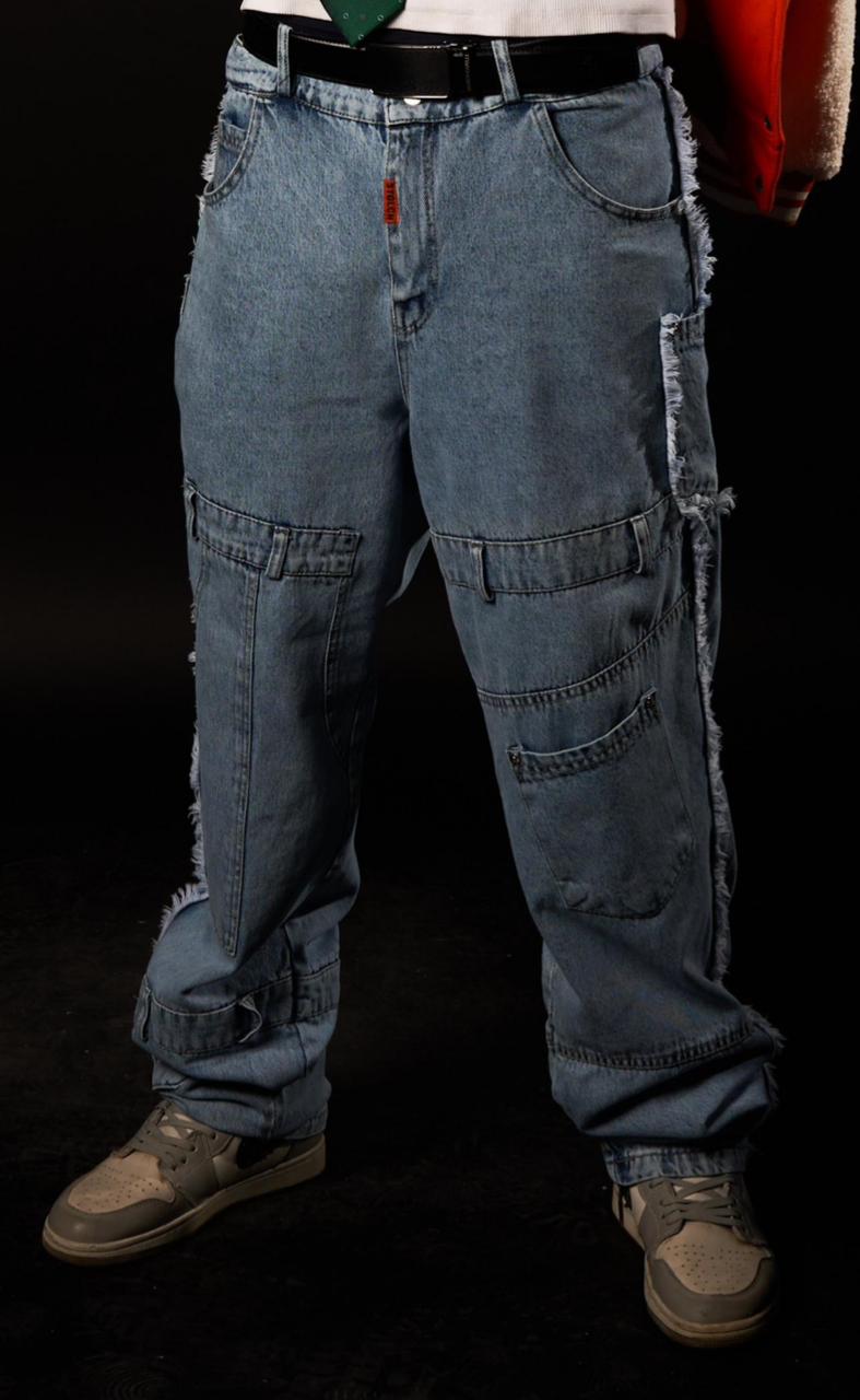 Double Patch Denim Blue