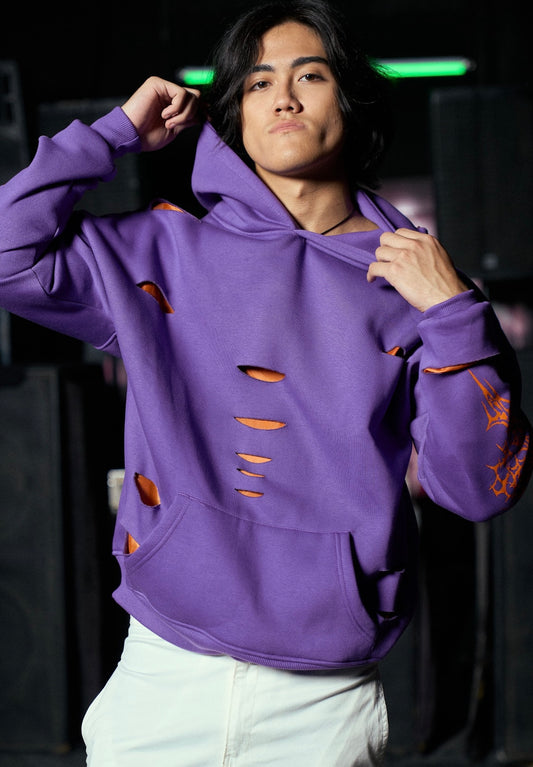 PURPLE CHROME HOODIE