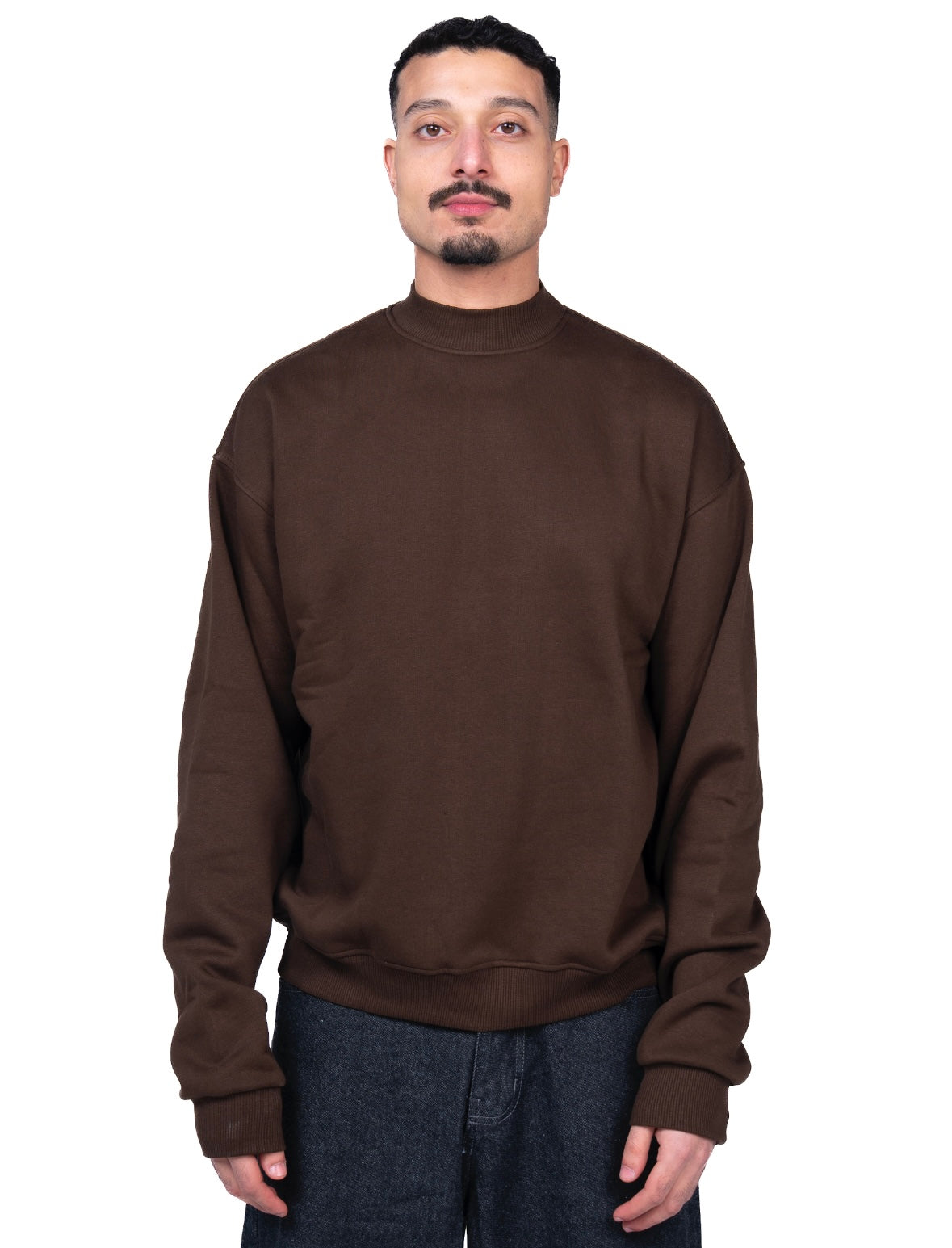 Brown Metal Crewneck