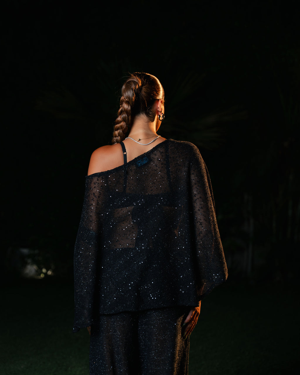 black sparkle set