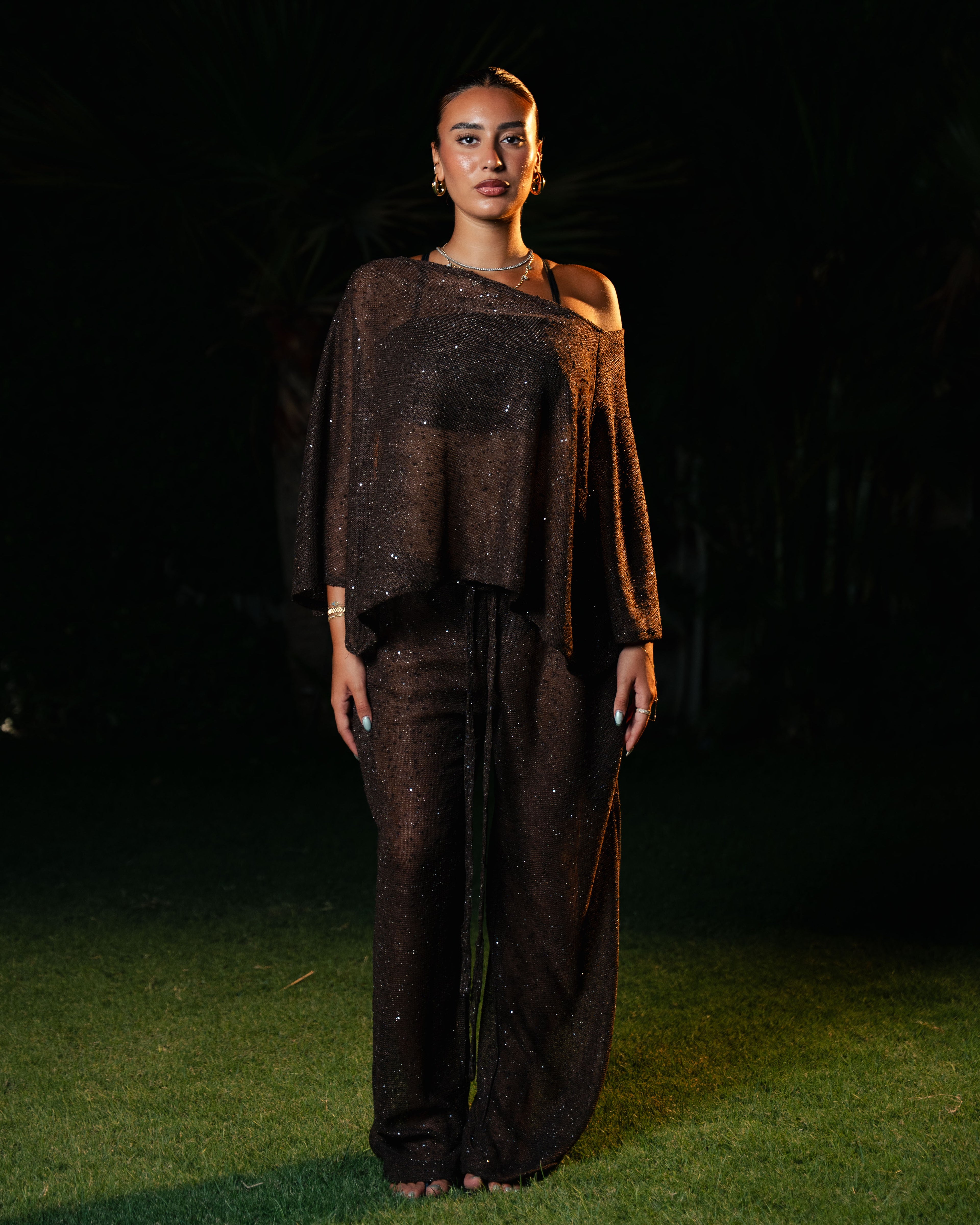 brown sparkle set